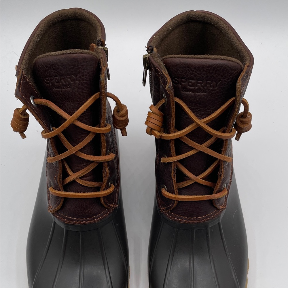 Sperry Women’s Waterproof Duck Boots Size 8 Dark Brown - Picture 4 of 16